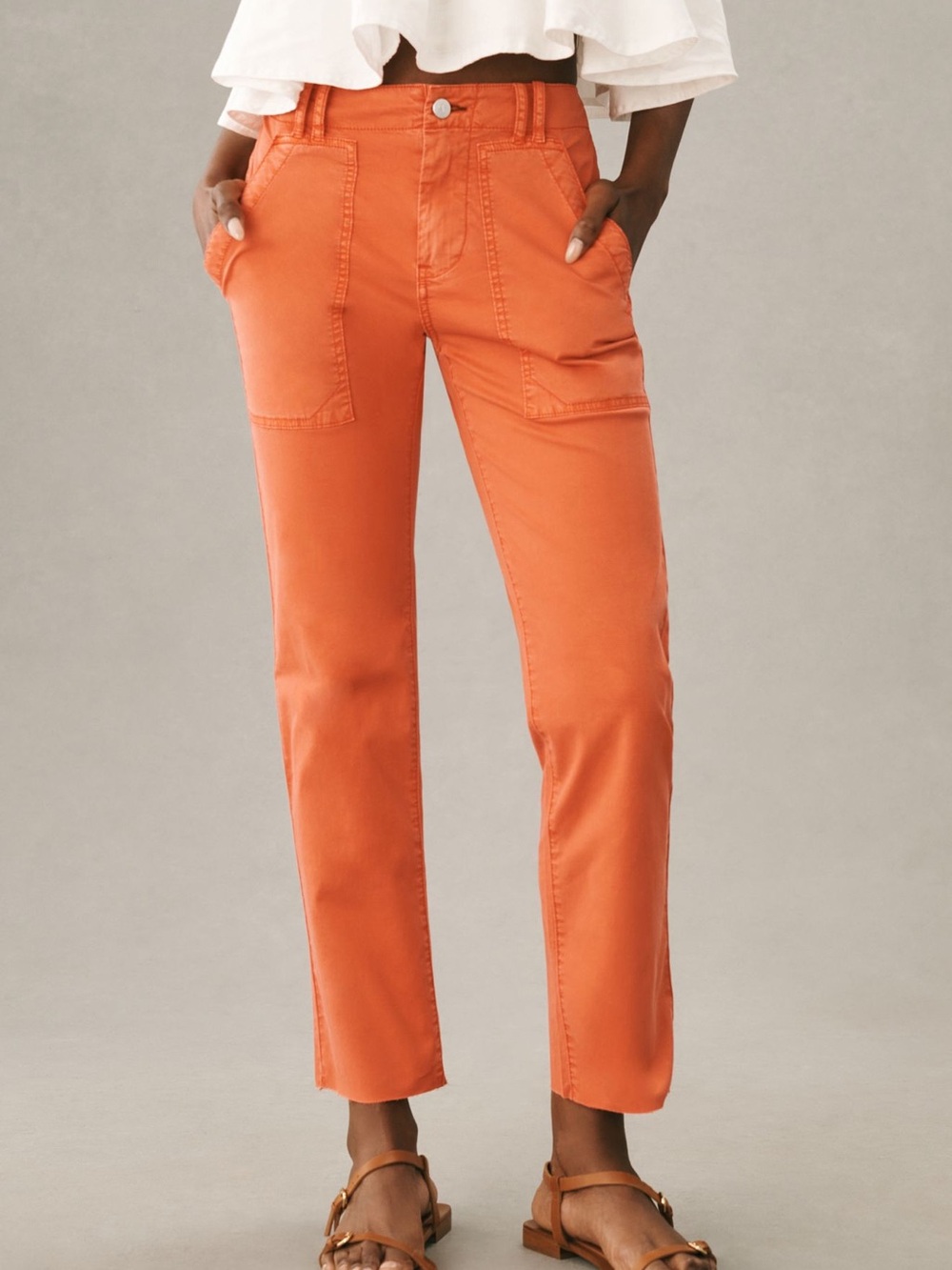 Pilcro Slim Straight Utility Pants - Picture 4 of 10